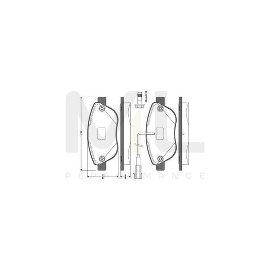 Bosch 0986Tb3079 Brake Pad Set Excl. Wear Warning Contact, With Bolts, With Accessories  | ML Performance Car Parts