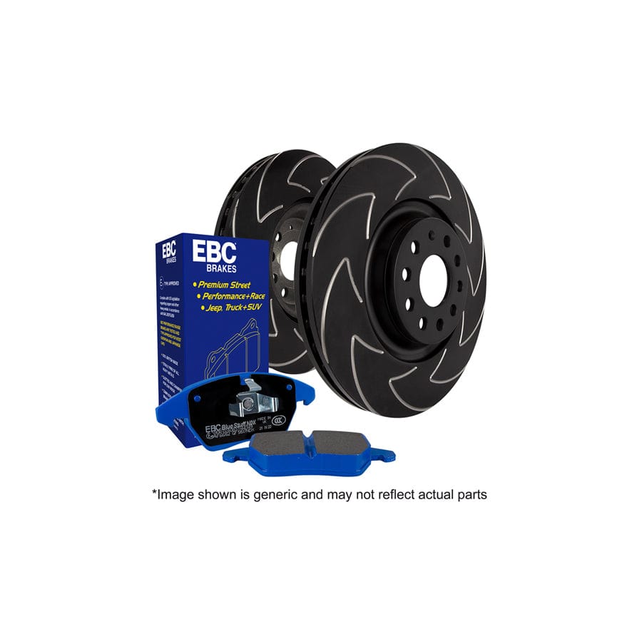 EBC PD19KR044 BMW Alpina E46 B3 Bluestuff Rear Brake Pad & BSD Disc Kit - ATE Caliper 1 | ML Performance US Car Parts