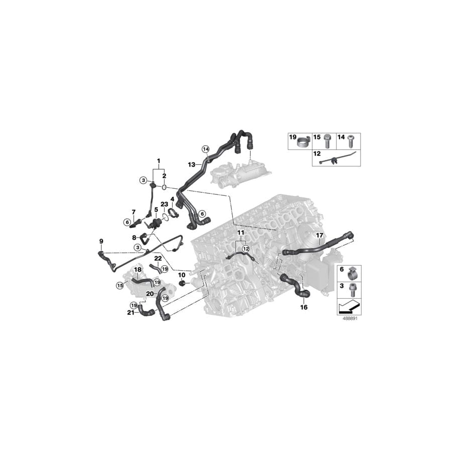 Genuine BMW 11538584875 G11 G21 G12 Line, Scr Meter Module - Thermostat (Inc. 730dX, X7 30dX & 630d) | ML Performance UK Car Parts