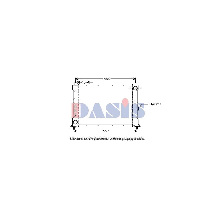 AKS Dasis 370001N Engine Radiator