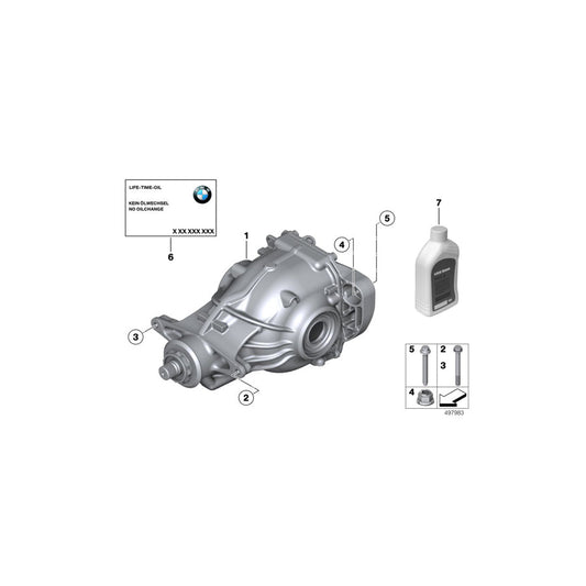 Genuine BMW 33107630821 F10 F07 Exch. Final Drive I=2,56 (Inc. 740LdX, 530dX & 730Ld) | ML Performance US