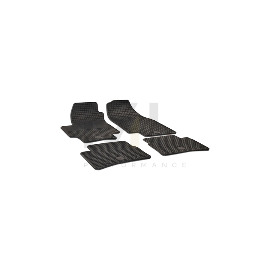 WALSER 50350 Floor mat set for HYUNDAI ACCENT Elastomer, Front and Rear, Quantity: 4, Black