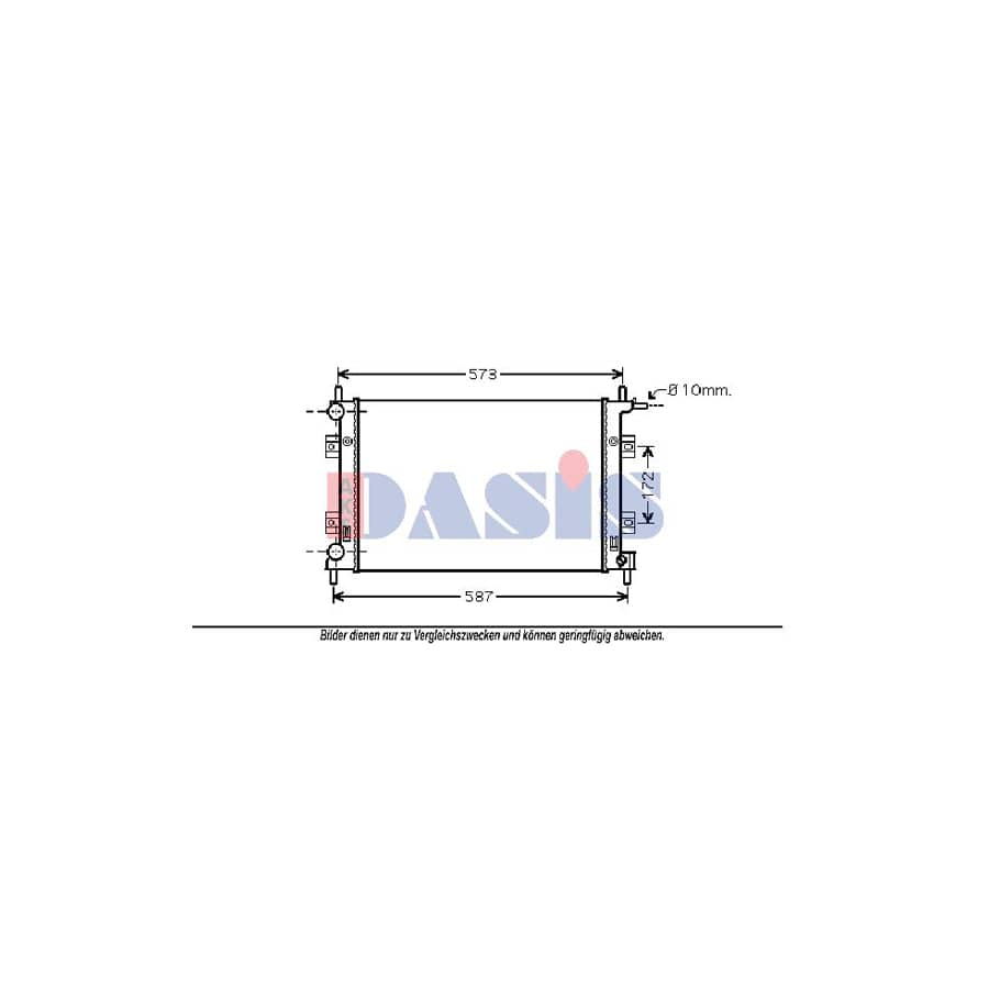 AKS Dasis 120005N Air Conditioning Condenser Suitable for Mercedes-Benz S-Class