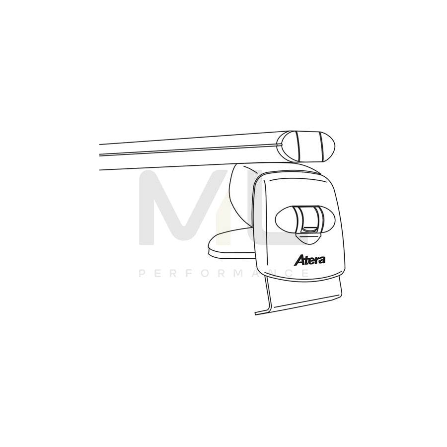 Atera Signo 045342 Roof bars for Renault Scenic IV (J95) for rain gutters, 137 cm, 100 kg, Aluminium