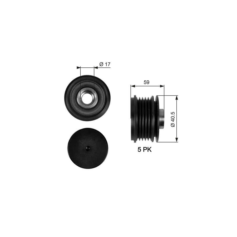 Gates OAP7107 Alternator Freewheel Clutch