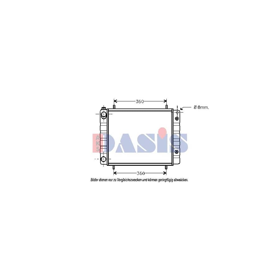 AKS Dasis 370002N Engine Radiator for Land Rover Discovery