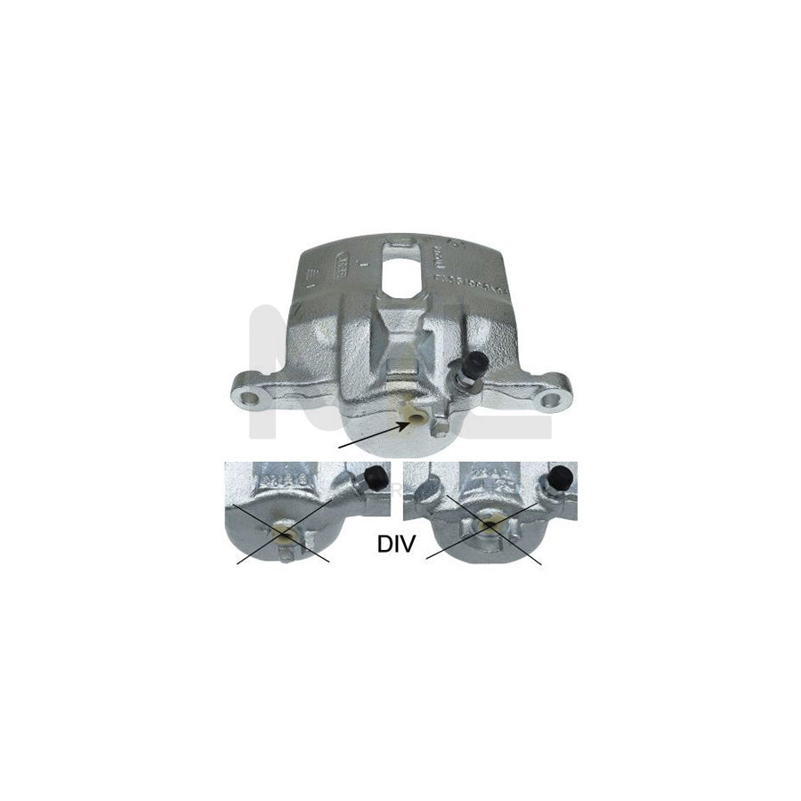 HELLA 8AC 355 392-181 Brake Caliper without holder