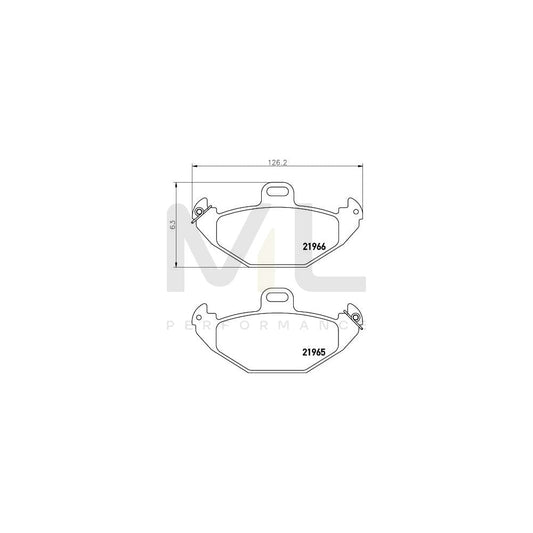 Hella 8DB 355 019-351 Brake Pad Set Not Prepared For Wear Indicator