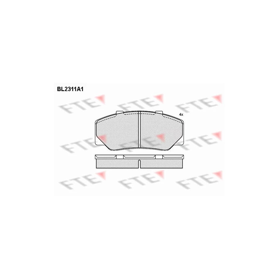 FTE Bl2311A1 Brake Pad Set