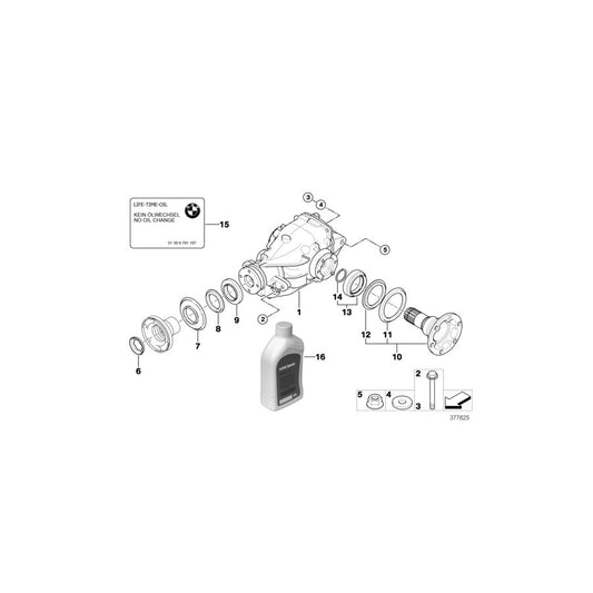 Genuine BMW 33107567990 E83 Exch. Final Drive I=3,73 (Inc. X3 3.0si) | ML Performance US