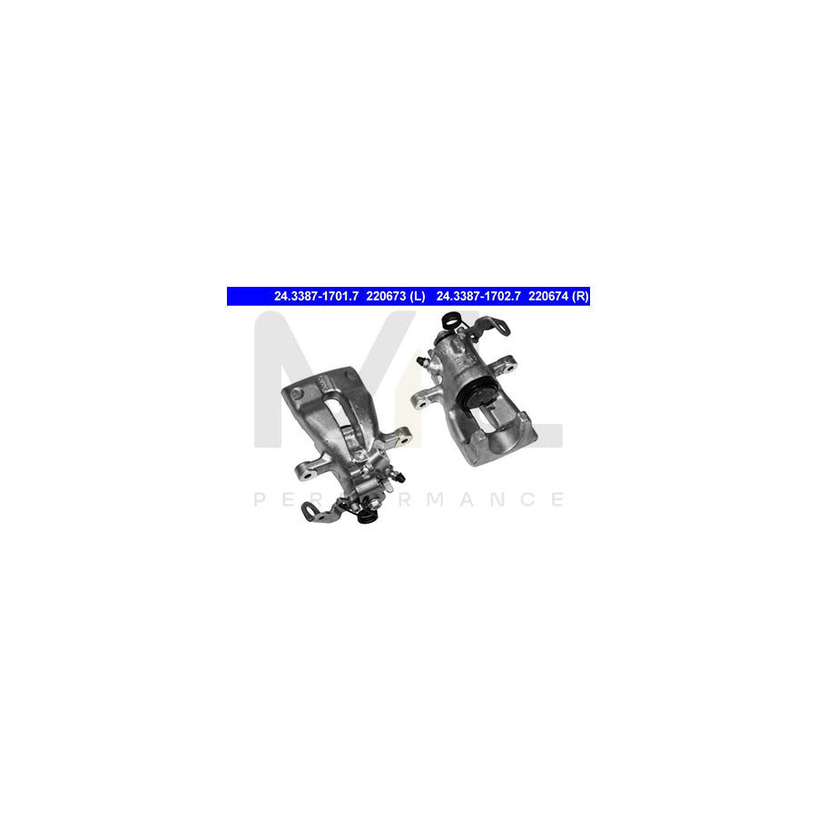 ATE 24.3387-1702.7 Brake Caliper without holder
