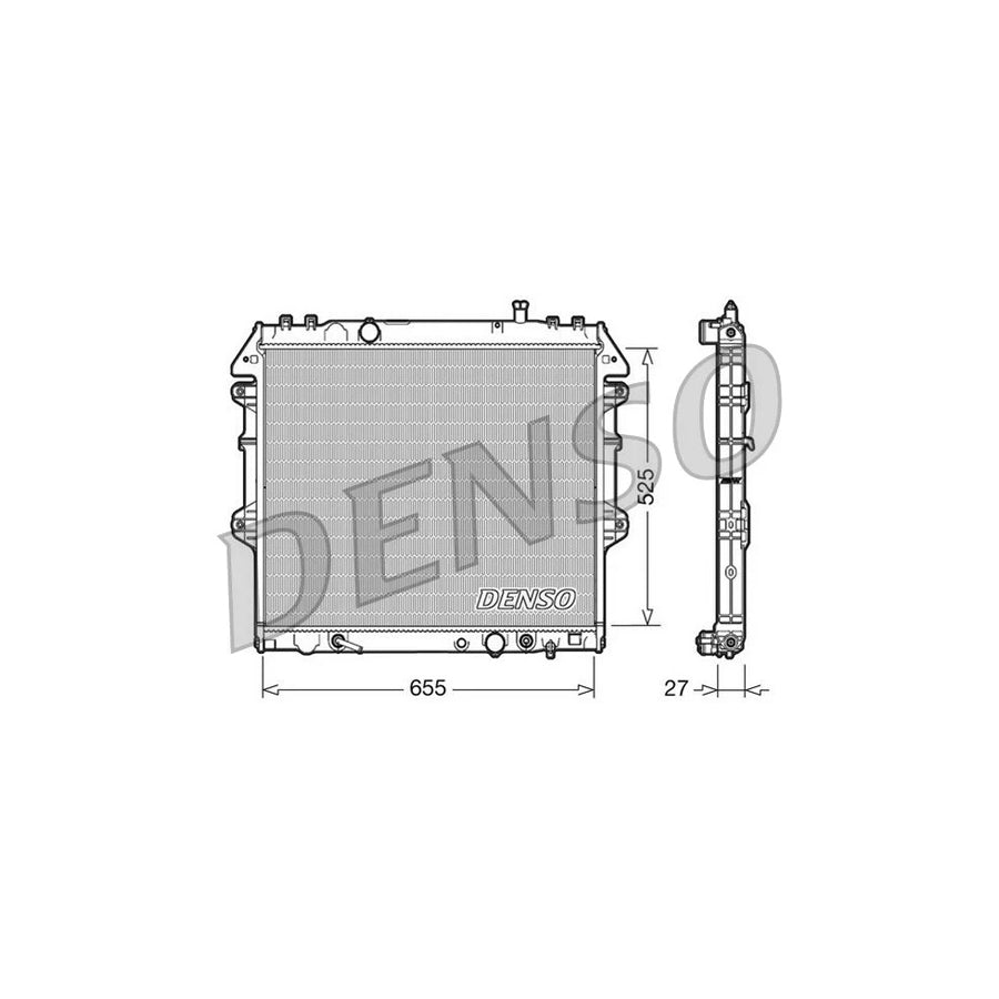 DENSO DRM50045 Engine Radiator for Toyota Hilux VII Pickup