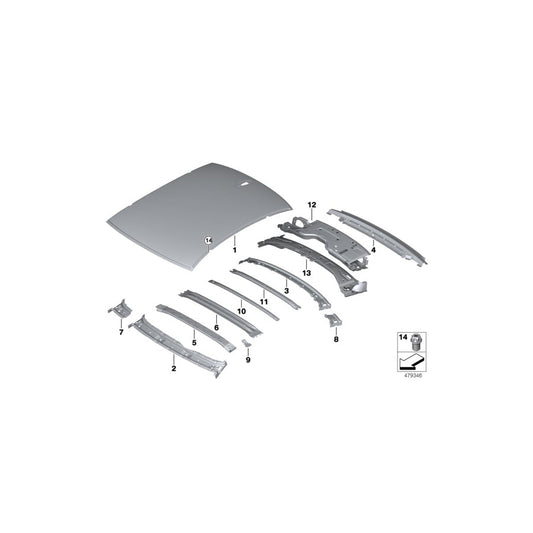 Genuine BMW 51767491282 G32 Trunk Lid Sealing (Inc. 620d, 620dX & 640dX) | ML Performance US