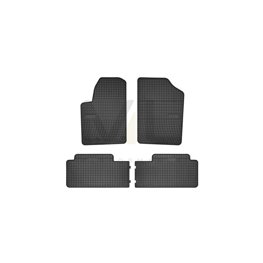 FROGUM Tailored 0645 Floor mat set Elastomer, Front and Rear, Quantity: 4, Black, (LHD)