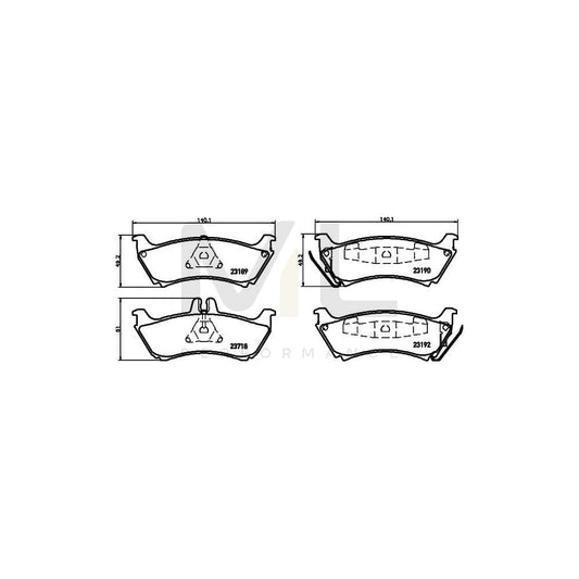 Hella 8DB 355 009-241 Brake Pad Set Suitable For Mercedes-Benz Ml-Class (W163) Prepared For Wear Indicator, With Accessories