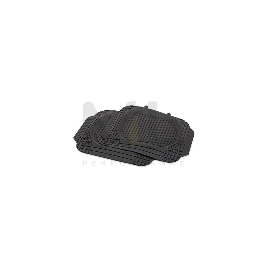 POLGUM Universal fit CR204c Floor mat set Elastomer, Front and Rear, Quantity: 4, Black