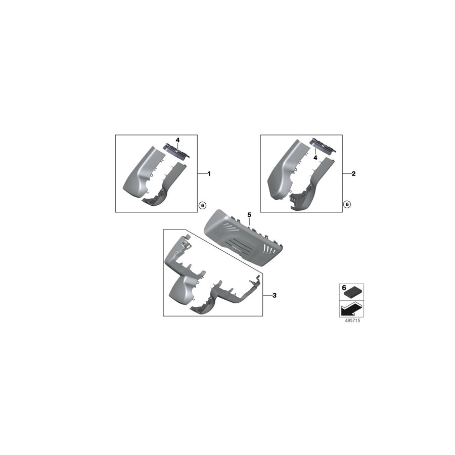 Genuine BMW 51166847274 G02 G01 Cover Cap Mirror (Inc. X4 M40iX, X4 30dX & X3 30iX) | ML Performance US Car Parts