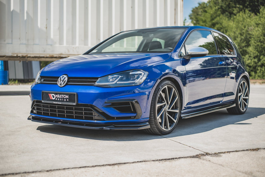 Maxton Design Volkswagen Golf R / R-Line MK7.5 Front Splitter V.9
