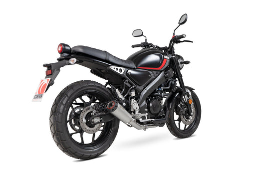 Scorpion PYA117SYSTEO Yamaha XSR-125 Red Power Full System - Titanium Sleeve | ML Performance US US