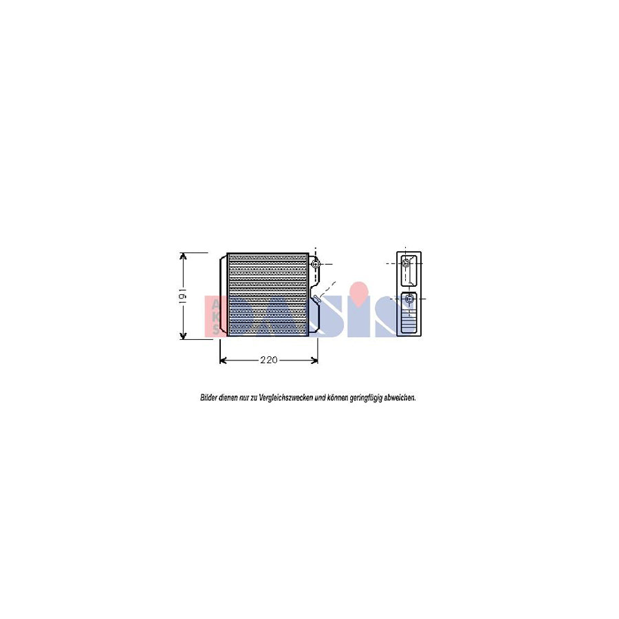 AKS Dasis 159013N Heater Matrix