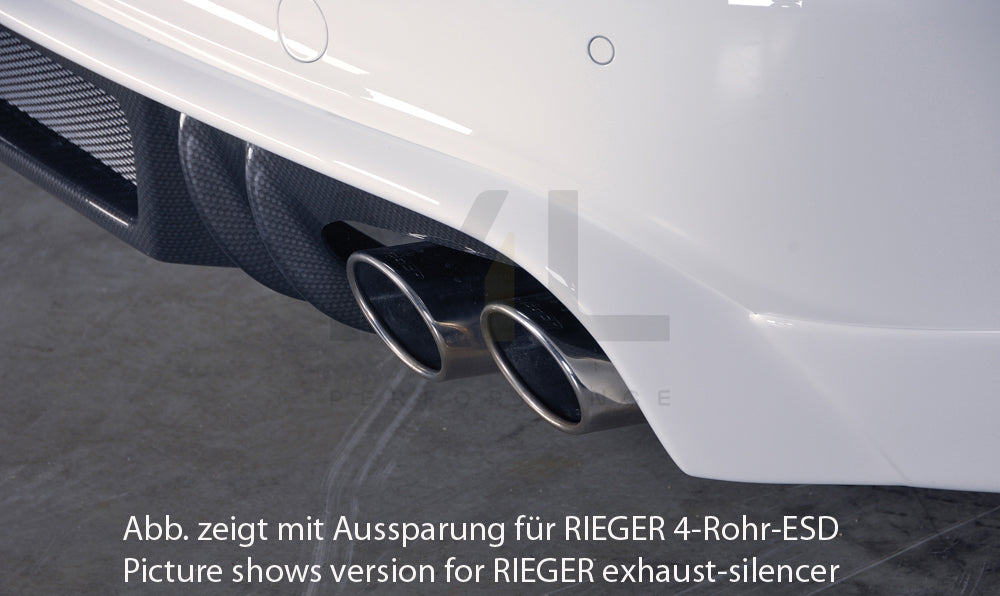 Rieger 00099082 Audi B8 B81 A4 Rear Diffuser 4 | ML Performance UK Car Parts