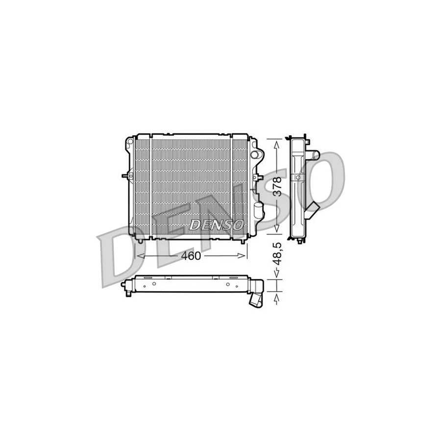 DENSO DRM23007 Engine Radiator for Renault Clio