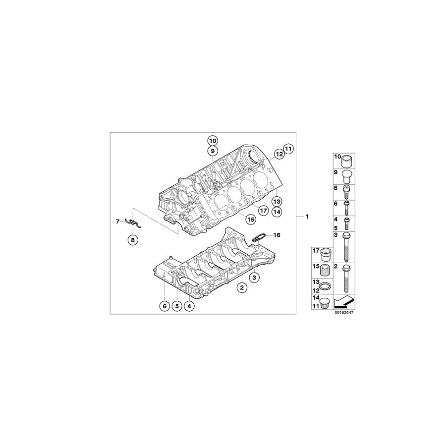 Genuine BMW 11110036844 E92 E93 Engine Block With Piston (Inc. M3) | ML Performance US Car Parts