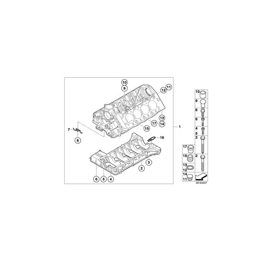 Genuine BMW 11110036844 E92 E93 Engine Block With Piston (Inc. M3) | ML Performance US Car Parts