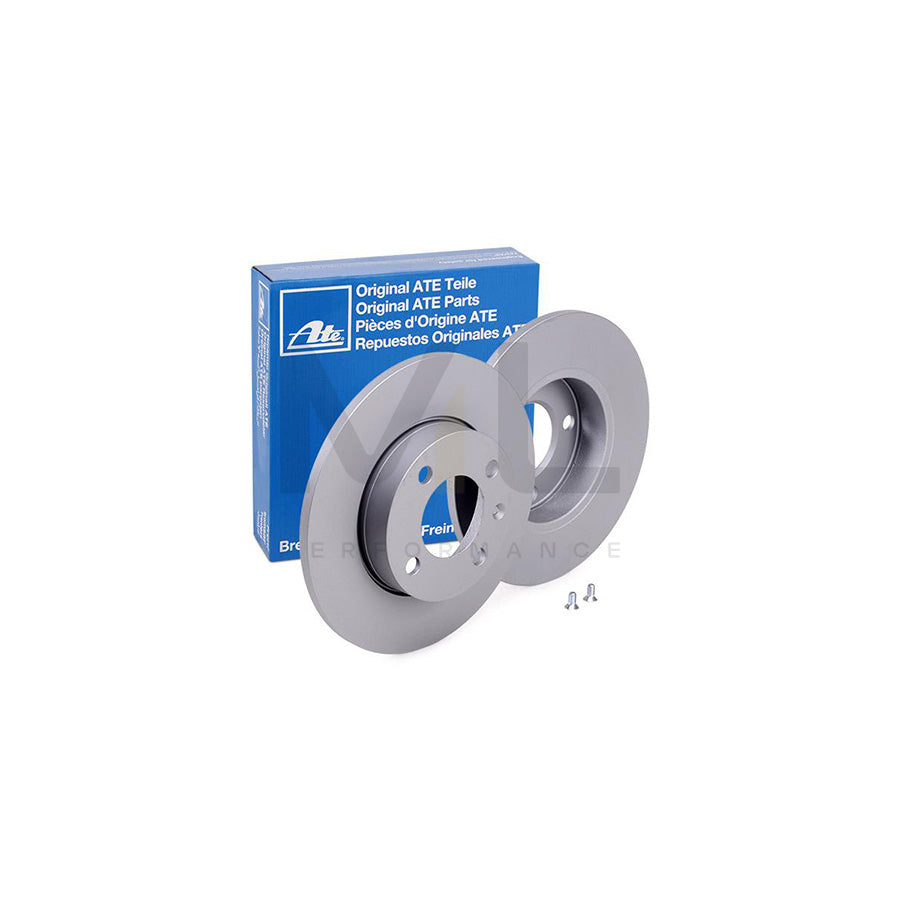 ATE 24.0110-0151.1 Brake Disc Solid, Coated, with bolts/screws  - 1 piece