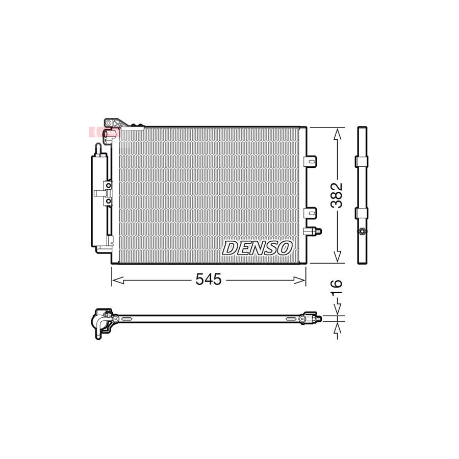 DENSO DCN23040 Air Conditioning Condenser
