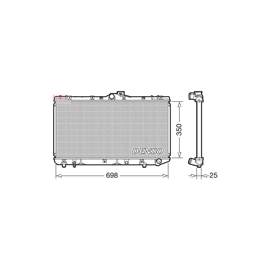 DENSO DRM50079 Engine Radiator for Toyota Corolla
