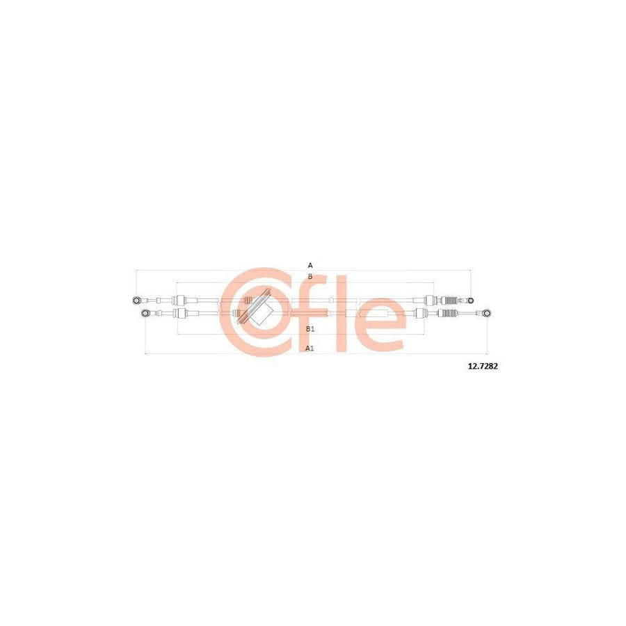 Cofle 92.12.7282 Cable, Manual Transmission for Fiat Doblo