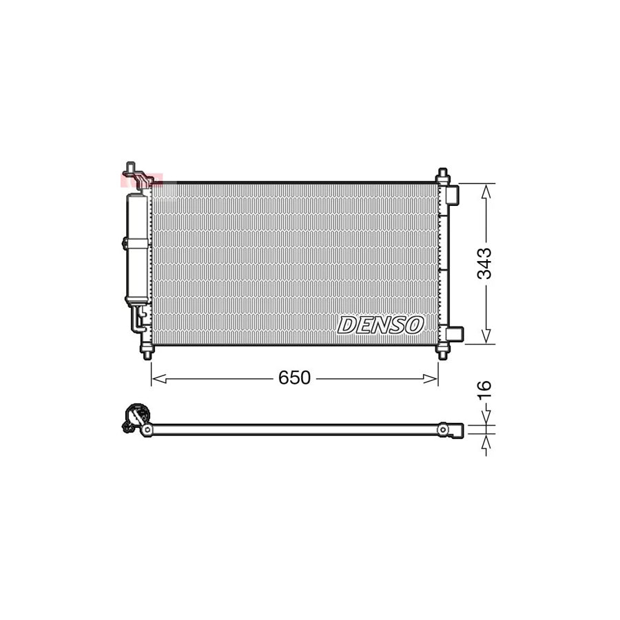 DENSO DCN46020 Air Conditioning Condenser