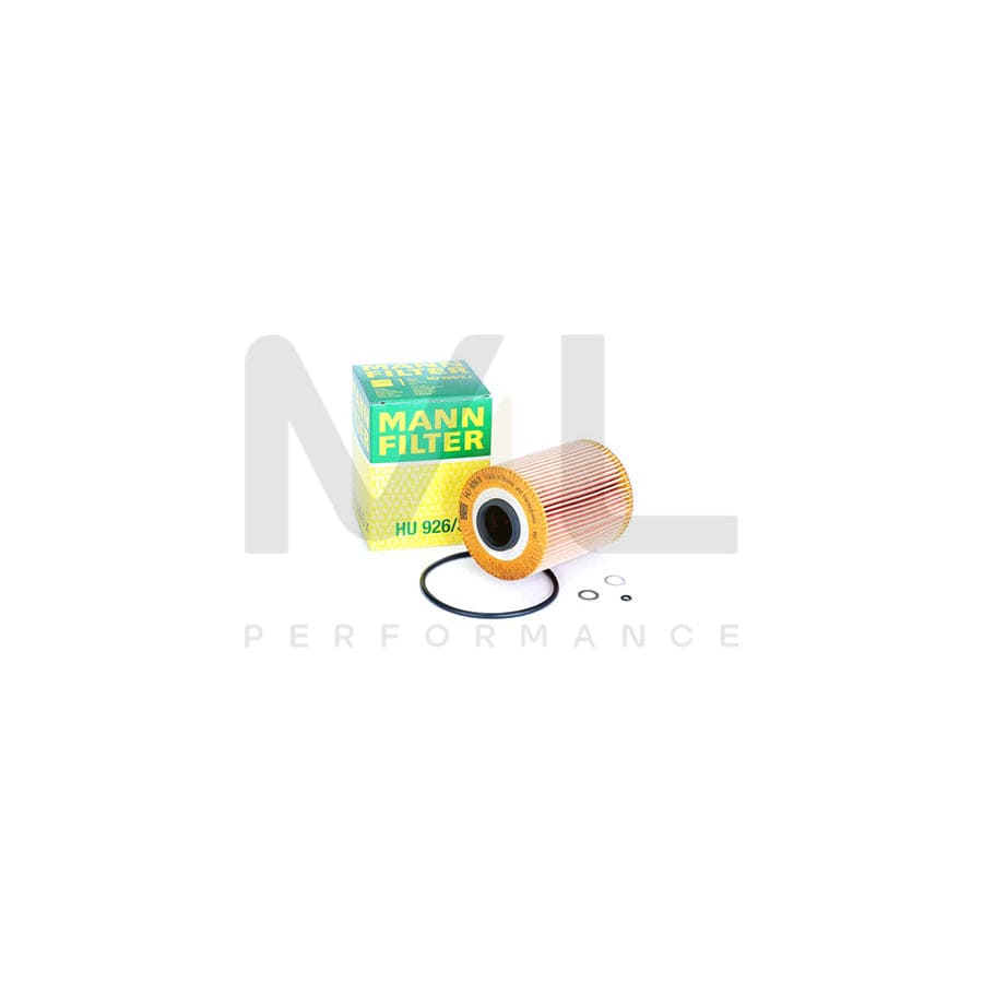 MANN-FILTER HU 926/3 x Oil Filter with seal, Filter Insert