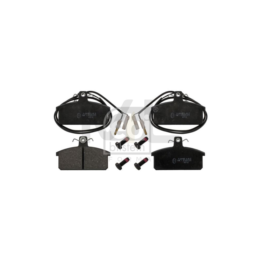 Febi Bilstein 116096 Brake Pad Set For Lancia Delta I (831) Front Axle, Incl. Wear Warning Contact, With Bolts/Screws