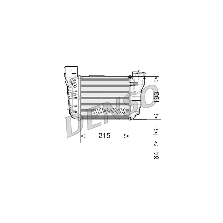 DENSO DIT02020 Intercooler for Audi A4