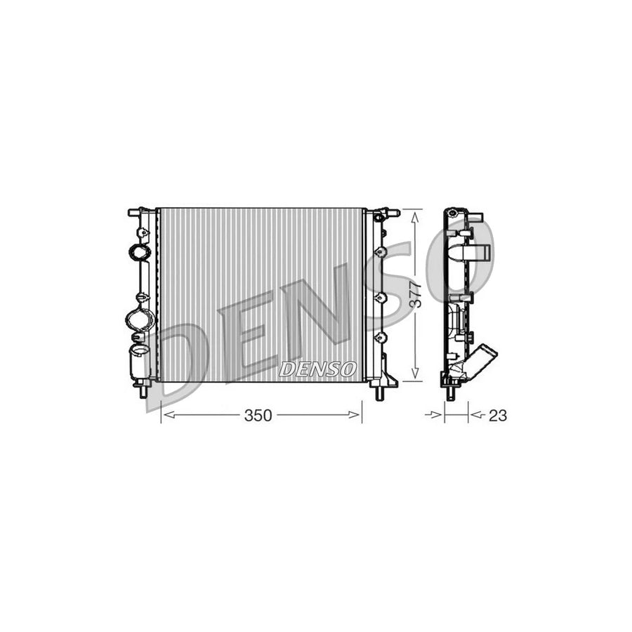 DENSO DRM23010 Engine Radiator for Renault Clio