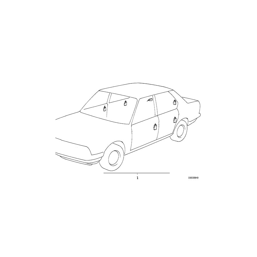 Genuine BMW 51241911947 E30 Classic Trunk Lid Lock With Code (Inc. 318i, 316 & E30 M3 Gr.N) | ML Performance US Car Parts