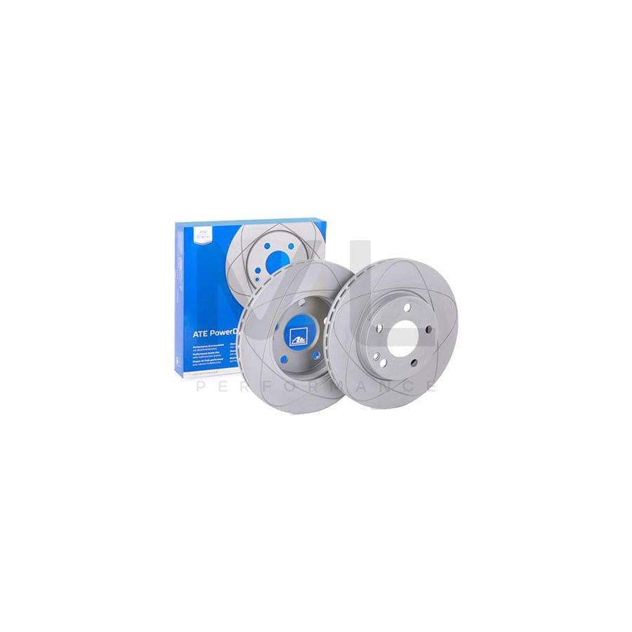 ATE PowerDisc 24.0322-0232.1 Brake Disc Vented, Coated, Alloyed / High-carbon, with bolts/screws  - 1 piece