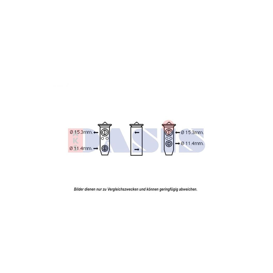 AKS Dasis 840192N AC Expansion Valve for Nissan Pathfinder II (R50)
