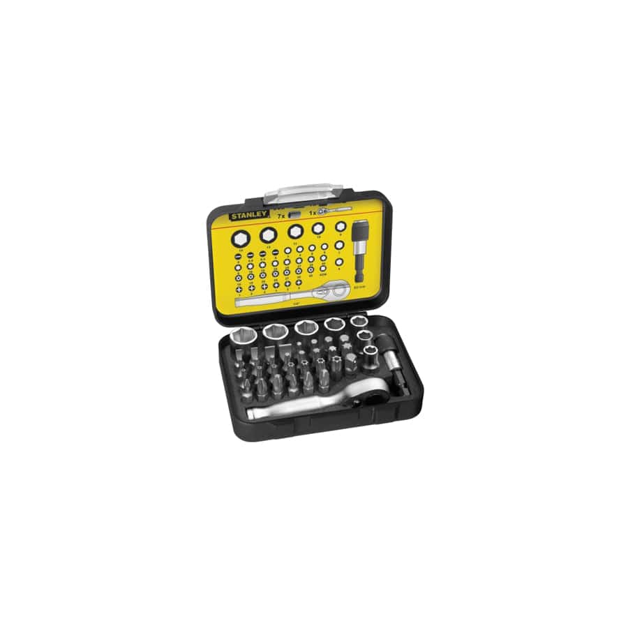 STANLEY® STA113906 1/4in Drive Ratchet, Bit & Socket Set, 39 Piece