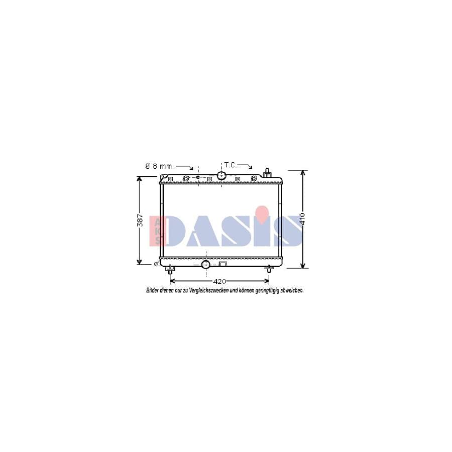 AKS Dasis 370005N Engine Radiator