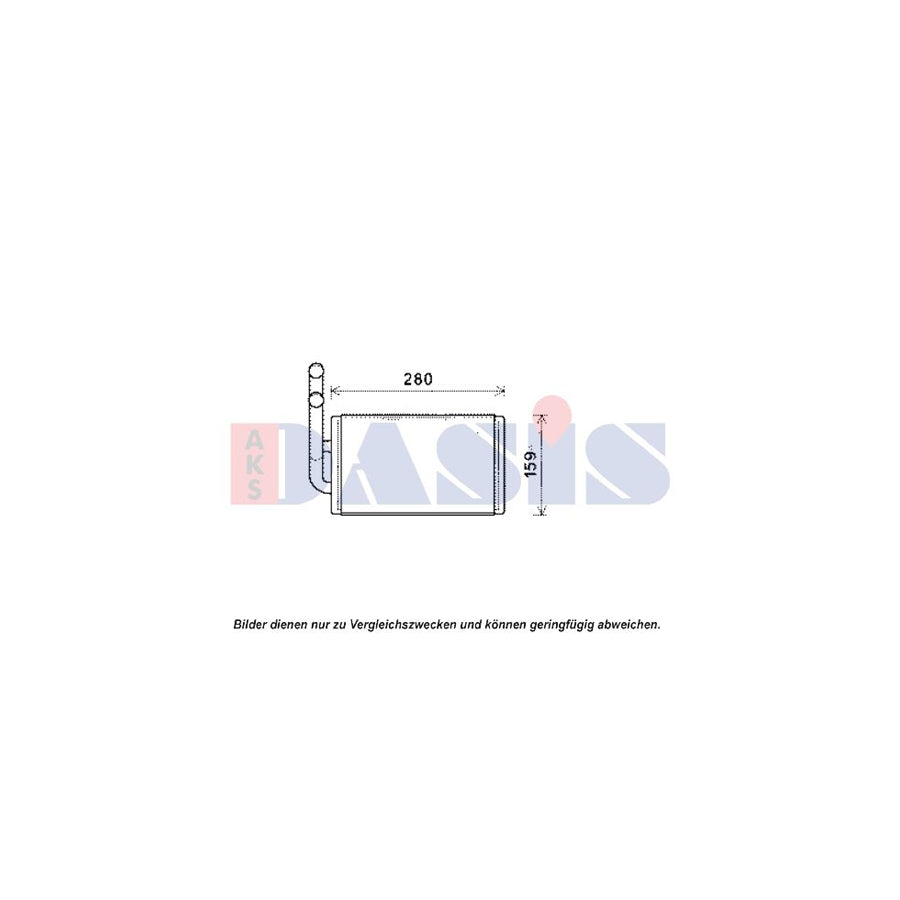 AKS Dasis 159019N Heater Matrix