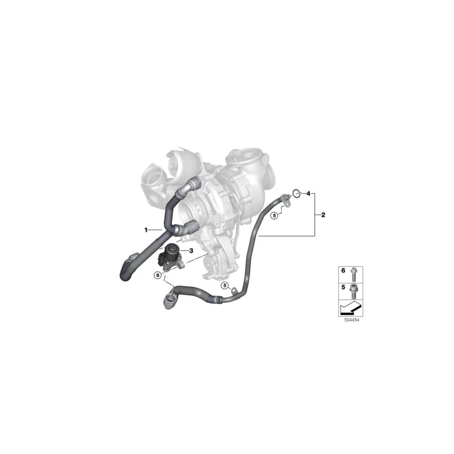 Genuine BMW 11538580974 G05 Line From Coolant Pump-Engine Block (Inc. X5 25dX) | ML Performance UK Car Parts