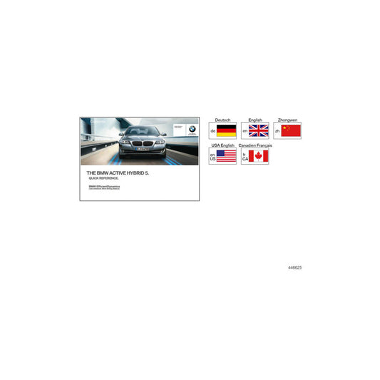 Genuine BMW 01402961826 F10 Quick Reference F10 Hybrid Headunit High ENUS (Inc. Hybrid 5) | ML Performance US Car Parts