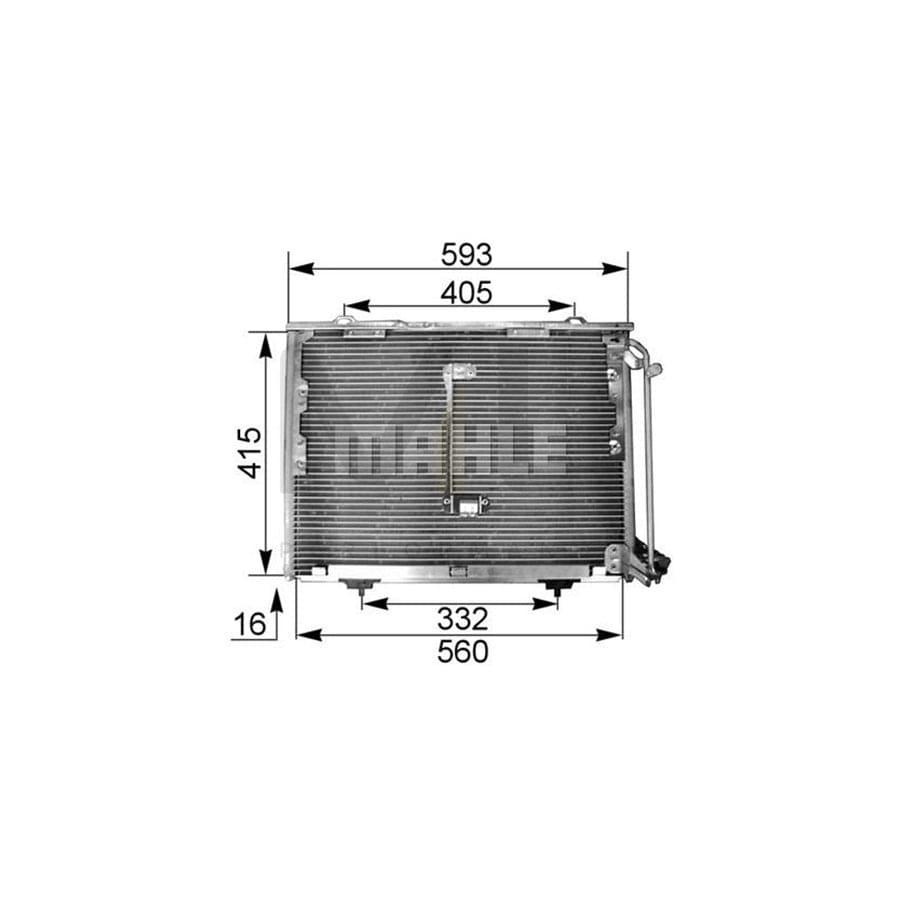 MAHLE ORIGINAL AC 168 001S Air conditioning condenser without dryer | ML Performance Car Parts