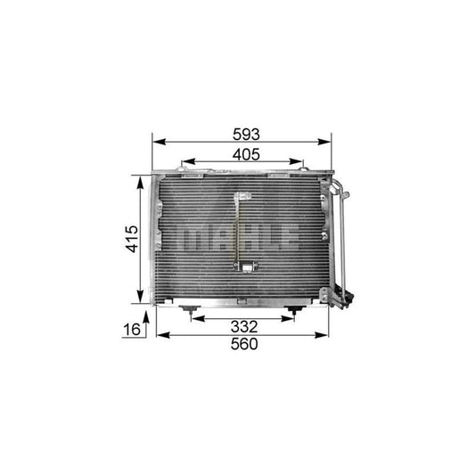 MAHLE ORIGINAL AC 168 001S Air conditioning condenser without dryer | ML Performance Car Parts