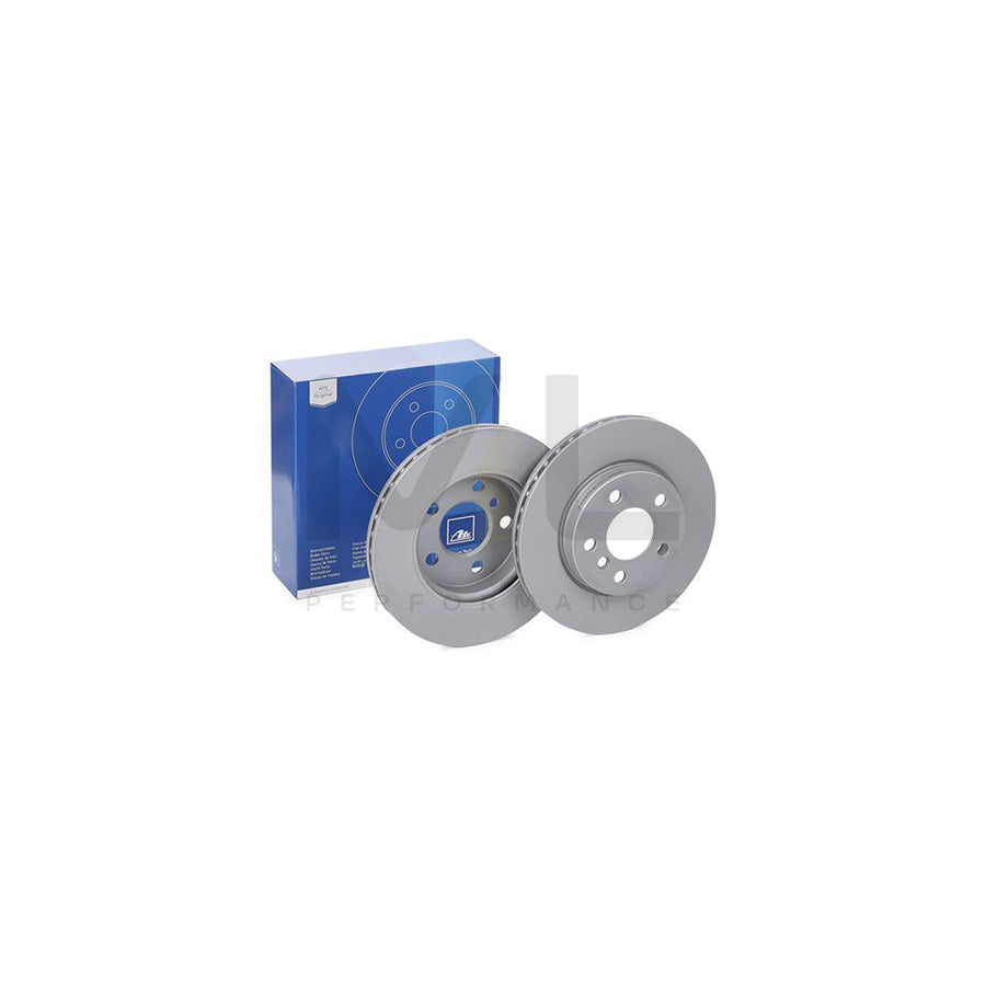 ATE 24.0122-0292.1 Brake Disc Vented, Coated, High-carbon, with bolts/screws  - 1 piece