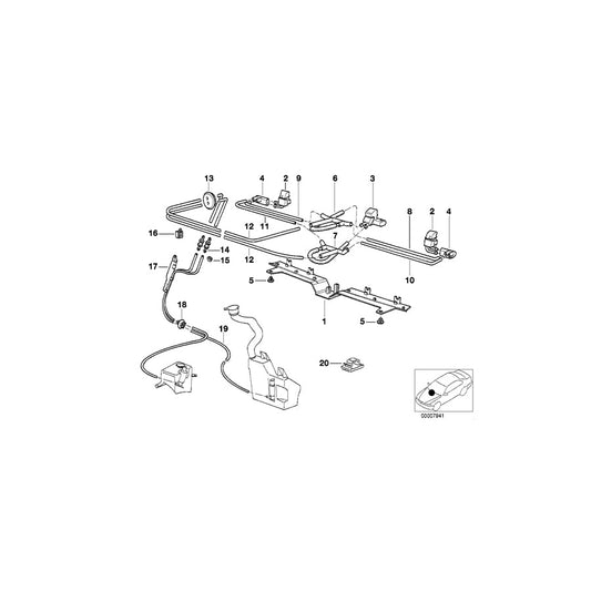 Genuine BMW 61668360178 E38 Distribution Piece (Inc. 740iL, 750iL & 750i) | ML Performance US Car Parts