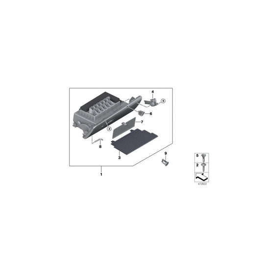 Genuine BMW 51166841166 F39 F48 Glove Box OYSTER (Inc. X1 20dX, X2 18i & X2 M35iX) | ML Performance US Car Parts